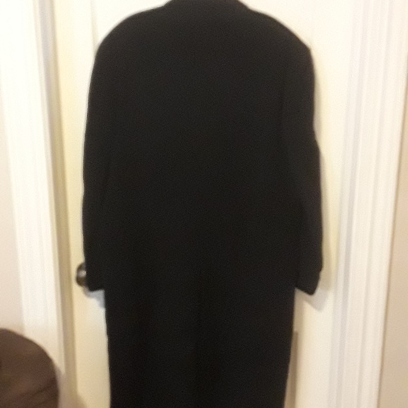 KASPER Navy Pea Coat 100% Wool Black w Lining Vtg - Picture 5 of 9